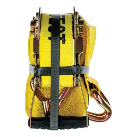 Usa Progrip Keeper 2 in. W X 27 ft. L Yellow Tie Down w/Ratchet 3333 lb 1 pk 04622